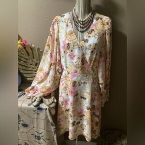 NEWT JULIA Floral Print IVORY Dress